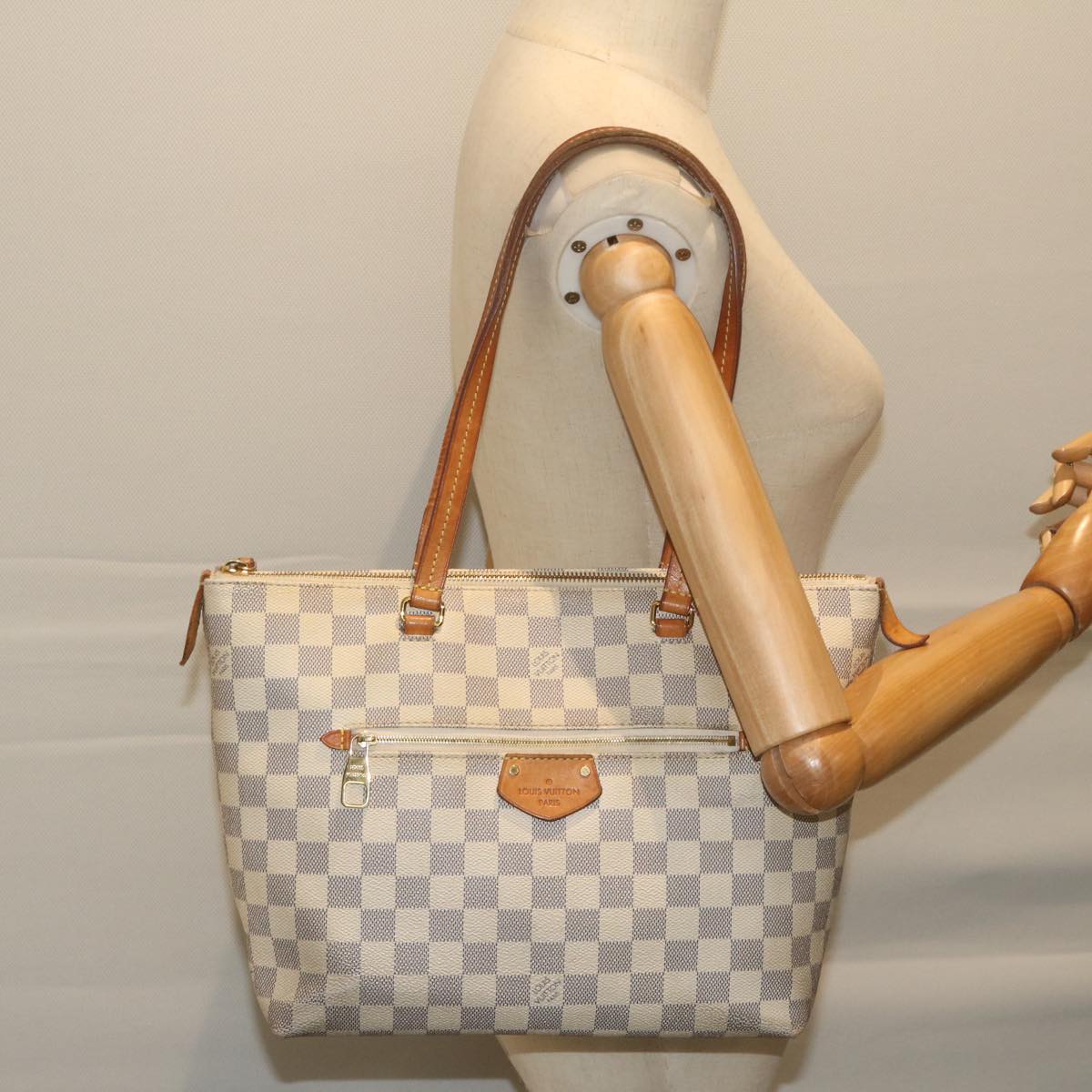 LOUIS VUITTON Damier Azur Jena PM Shoulder Bag N44039 LV Auth 63518