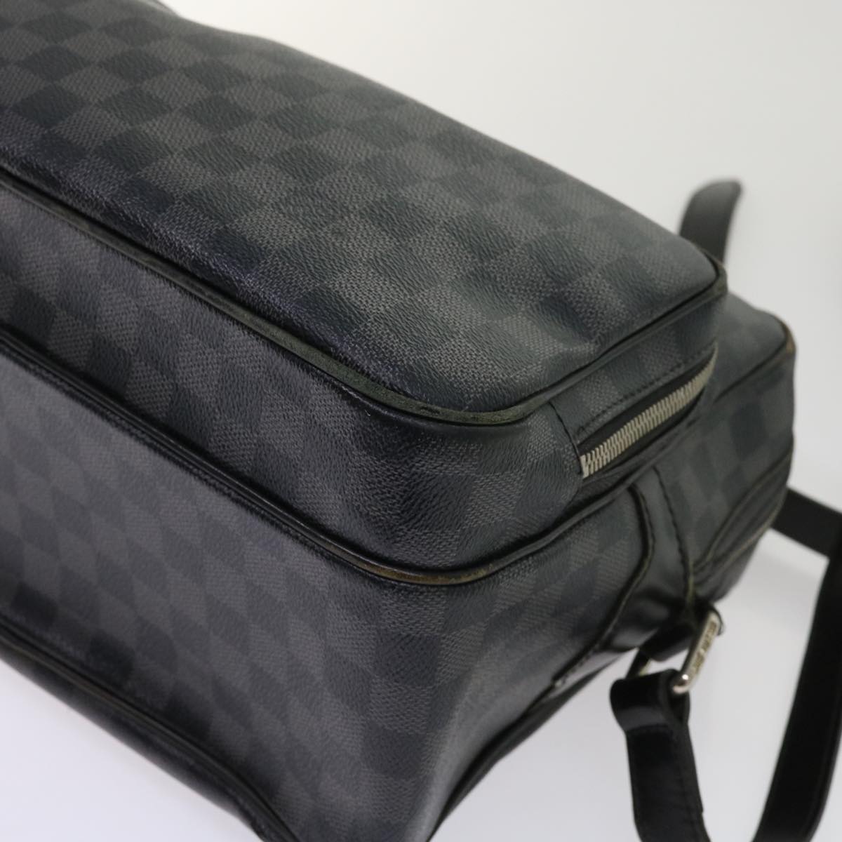 LOUIS VUITTON Damier Graphite Io Shoulder Bag N45252 LV Auth 63542