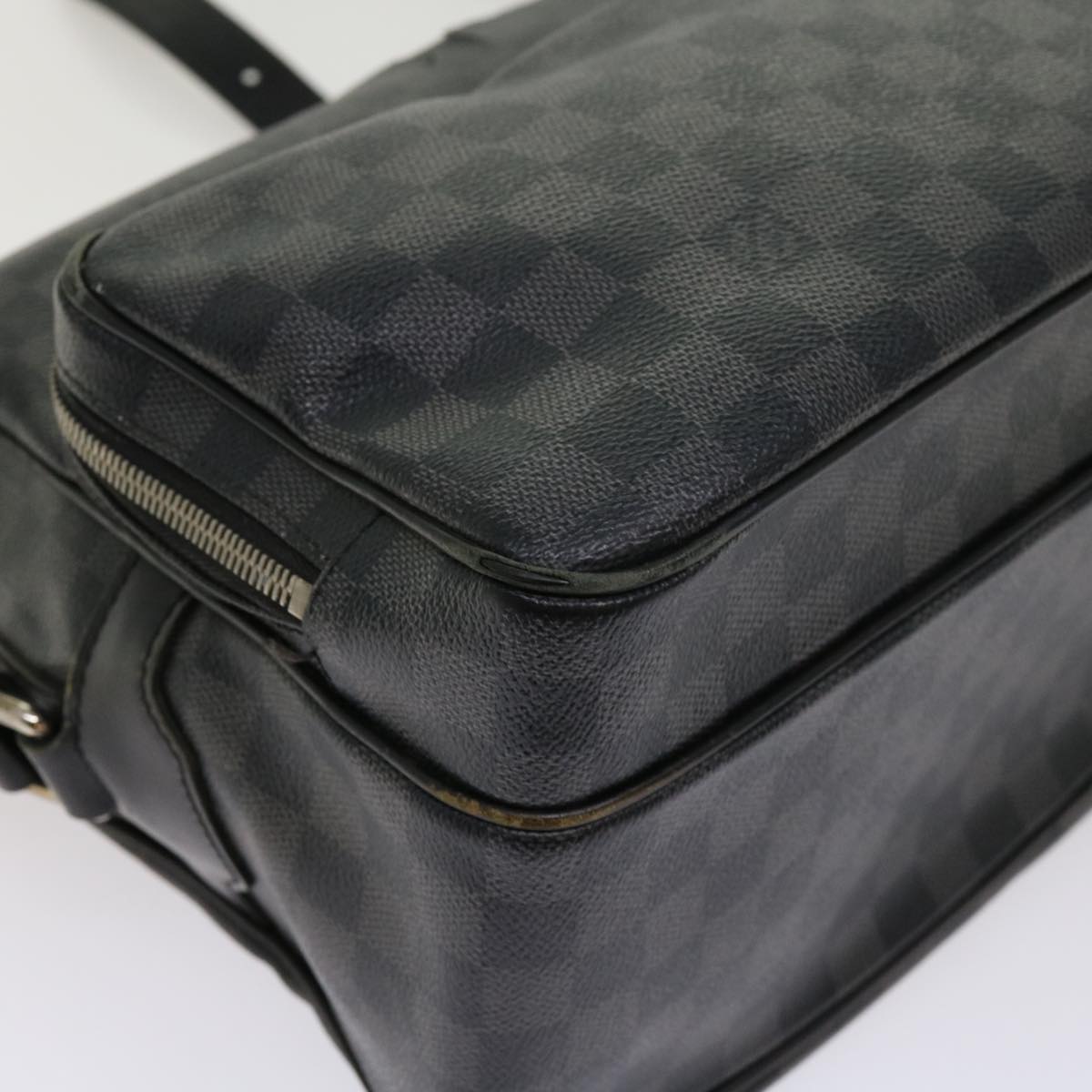 LOUIS VUITTON Damier Graphite Io Shoulder Bag N45252 LV Auth 63542