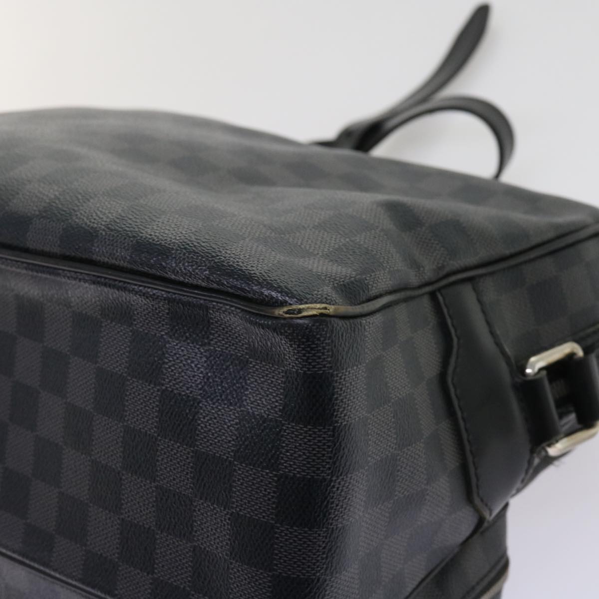 LOUIS VUITTON Damier Graphite Io Shoulder Bag N45252 LV Auth 63542