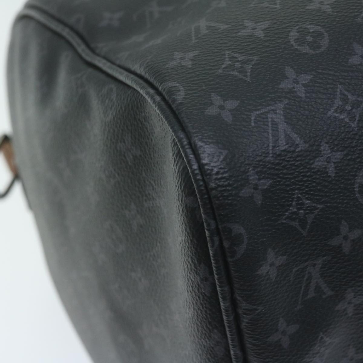 LOUIS VUITTON Monogram Eclipse Keepall Bandouliere 50 Bag M56856 LV Auth 63543S