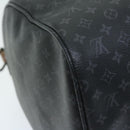 LOUIS VUITTON Monogram Eclipse Keepall Bandouliere 50 Bag M56856 LV Auth 63543S-17