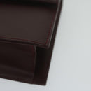 Salvatore Ferragamo Gancini Shoulder Bag Leather Bordeaux Auth 63551-14