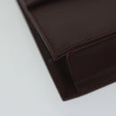 Salvatore Ferragamo Gancini Shoulder Bag Leather Bordeaux Auth 63551-15