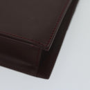 Salvatore Ferragamo Gancini Shoulder Bag Leather Bordeaux Auth 63551-16