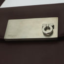 Salvatore Ferragamo Gancini Shoulder Bag Leather Bordeaux Auth 63551-10