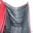 Salvatore Ferragamo Gancini Shoulder Bag Leather Bordeaux Auth 63551-18