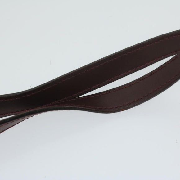 Salvatore Ferragamo Gancini Shoulder Bag Leather Bordeaux Auth 63551