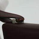 Salvatore Ferragamo Gancini Shoulder Bag Leather Bordeaux Auth 63551-9