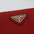 PRADA Chain Shoulder Bag Nylon Red Auth 63571-9