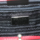 PRADA Chain Shoulder Bag Nylon Red Auth 63571-17