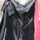 PRADA Chain Shoulder Bag Nylon Red Auth 63571-18