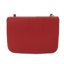 PRADA Chain Shoulder Bag Nylon Red Auth 63571-2