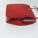 PRADA Chain Shoulder Bag Nylon Red Auth 63571-4