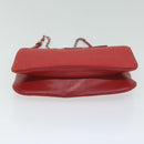 PRADA Chain Shoulder Bag Nylon Red Auth 63571-5