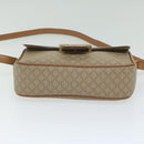 CELINE Macadam Canvas Shoulder Bag Beige Auth 63574-5