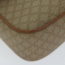 CELINE Macadam Canvas Shoulder Bag Beige Auth 63574-15