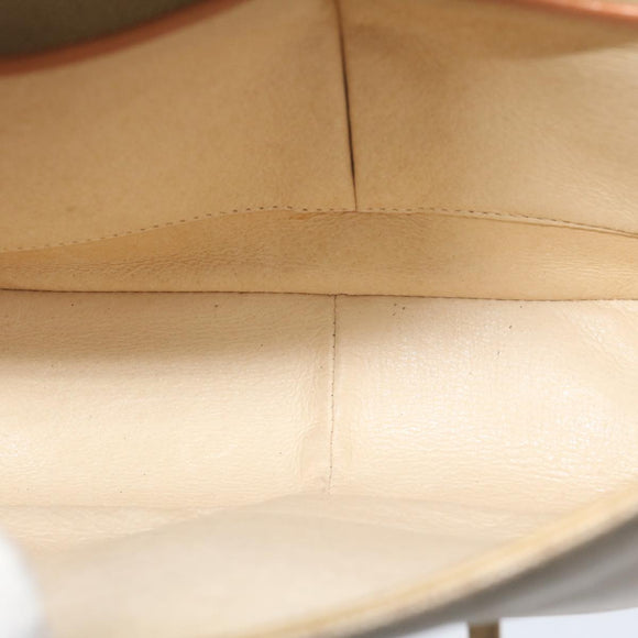 CELINE Macadam Canvas Umhängetasche Beige Auth 63574