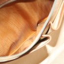 CELINE Macadam Canvas Shoulder Bag Beige Auth 63574-11