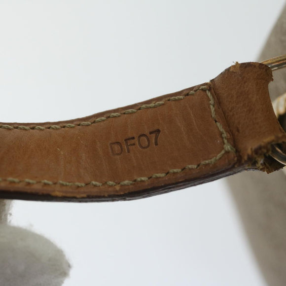 CELINE Macadam Canvas Shoulder Bag Beige Auth 63574