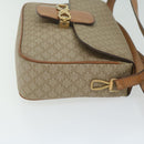 CELINE Macadam Canvas Shoulder Bag Beige Auth 63574-3