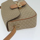 CELINE Macadam Canvas Shoulder Bag Beige Auth 63574-4
