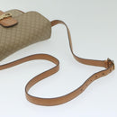 CELINE Macadam Canvas Shoulder Bag Beige Auth 63574-7