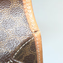 CELINE Macadam Canvas Clutch Bag PVC Leather Brown Auth 63592-9