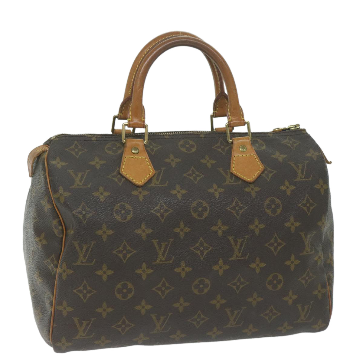 LOUIS VUITTON Monogram Speedy 30 Hand Bag M41526 LV Auth 63649