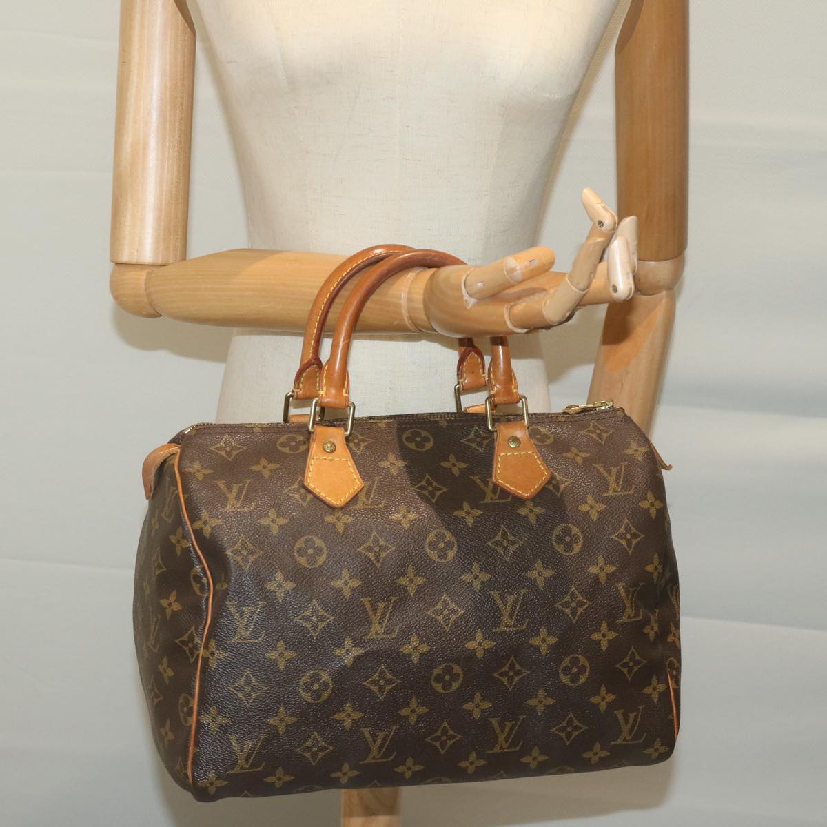 LOUIS VUITTON Monogram Speedy 30 Hand Bag M41526 LV Auth 63649