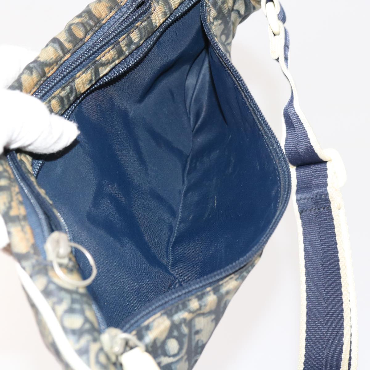 Christian Dior Trotter Canvas Waist bag Navy Auth 63718