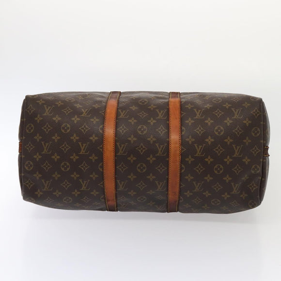 LOUIS VUITTON Monogram Keepall Bandouliere 50 Boston Bag M41416 LV Auth 63736