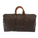 LOUIS VUITTON Monogram Keepall Bandouliere 50 Boston Bag M41416 LV Auth 63736-2
