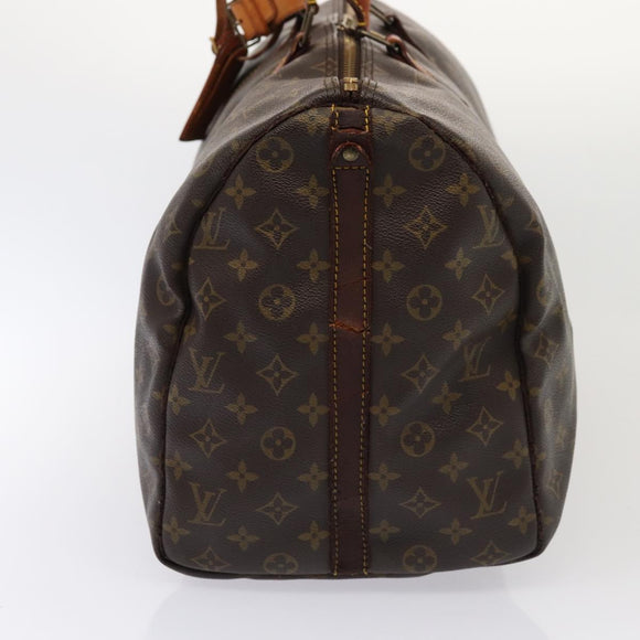 LOUIS VUITTON Monogram Keepall Bandouliere 50 Boston Bag M41416 LV Auth 63736