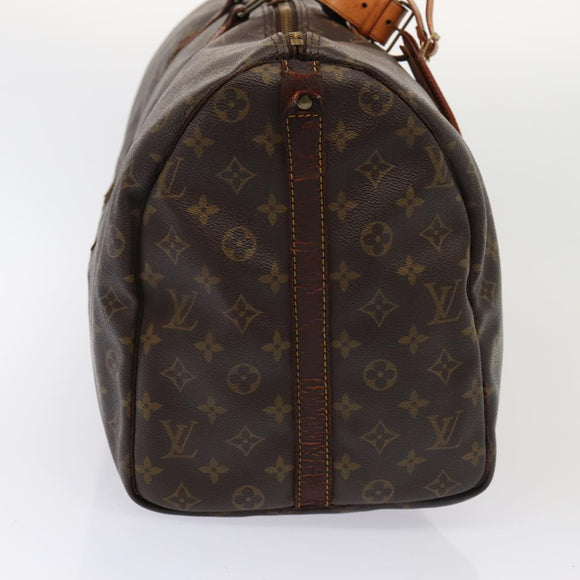 LOUIS VUITTON Monogram Keepall Bandouliere 50 Boston Bag M41416 LV Auth 63736