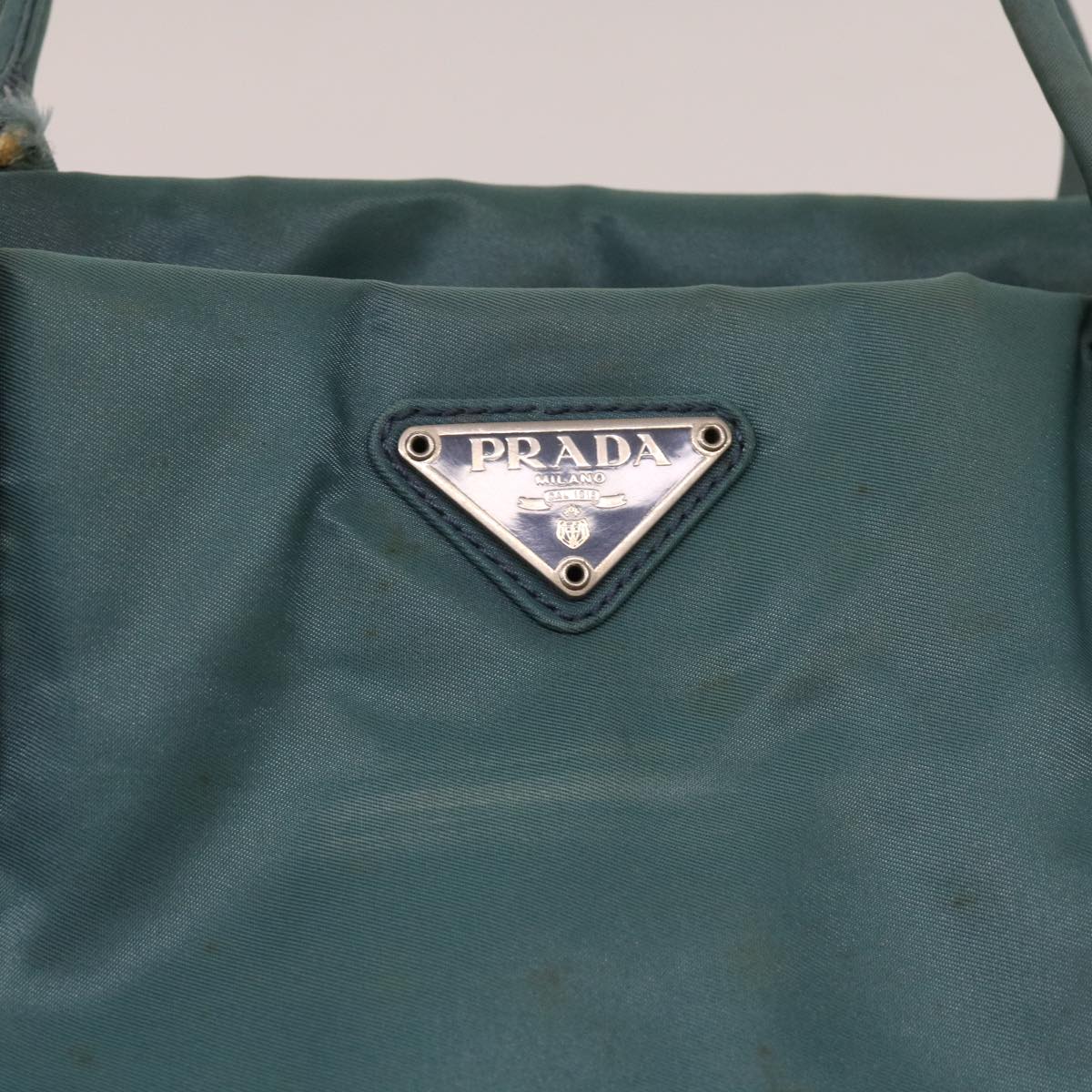 PRADA Hand Bag Nylon Blue Auth 63795