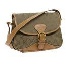 GUCCI GG Canvas Shoulder Bag Khaki 007 2854 0246 Auth 63803-1