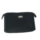 Christian Dior Trotter Canvas Clutch Bag Black Auth 63884-1