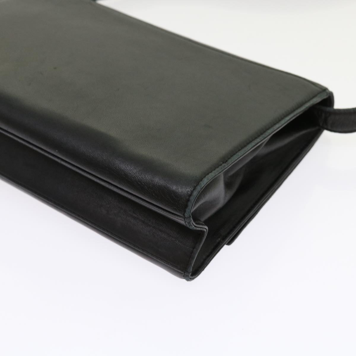 GIVENCHY Shoulder Bag Leather Black Auth 63885