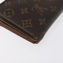 LOUIS VUITTON Monogram Porte Monnaie Zip Long Wallet M61727 LV Auth 63890-15