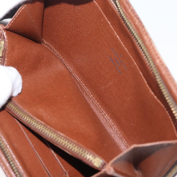 LOUIS VUITTON Monogram Porte Monnaie Zip Long Wallet M61727 LV Auth 63890