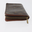 LOUIS VUITTON Monogram Porte Monnaie Zip Long Wallet M61727 LV Auth 63890-4