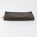 LOUIS VUITTON Monogram Porte Monnaie Zip Long Wallet M61727 LV Auth 63890-6