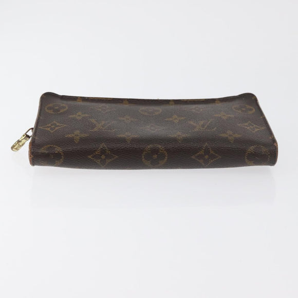 LOUIS VUITTON Monogram Porte Monnaie Zip Long Wallet M61727 LV Auth 63890
