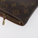LOUIS VUITTON Monogram Porte Monnaie Zip Long Wallet M61727 LV Auth 63890-7