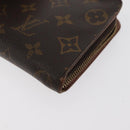 LOUIS VUITTON Monogram Porte Monnaie Zip Long Wallet M61727 LV Auth 63890-14