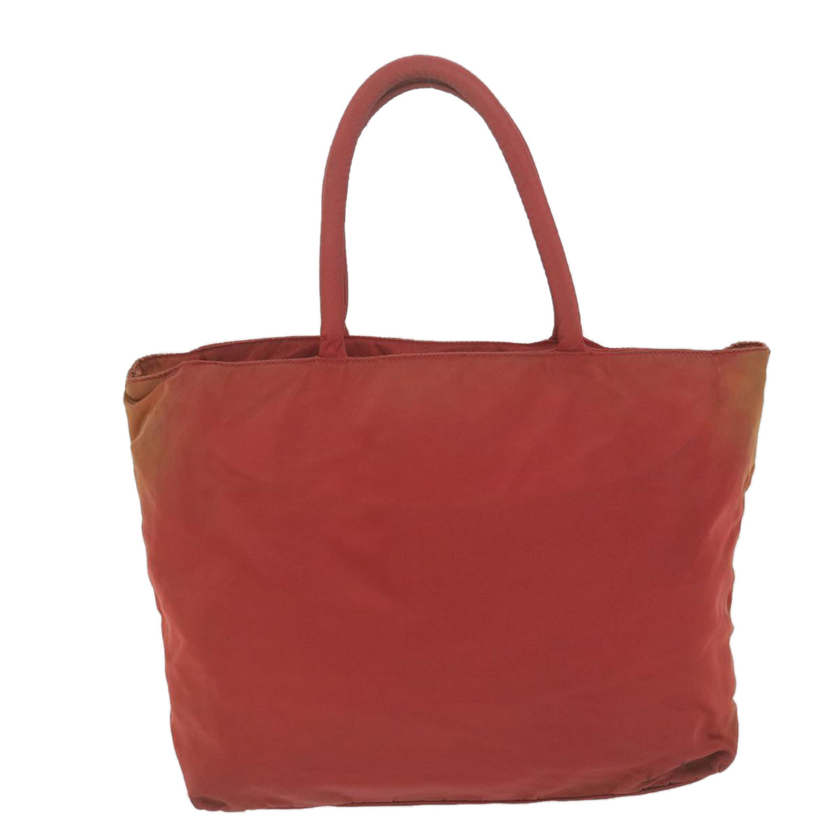PRADA Hand Bag Nylon Red Auth 63900
