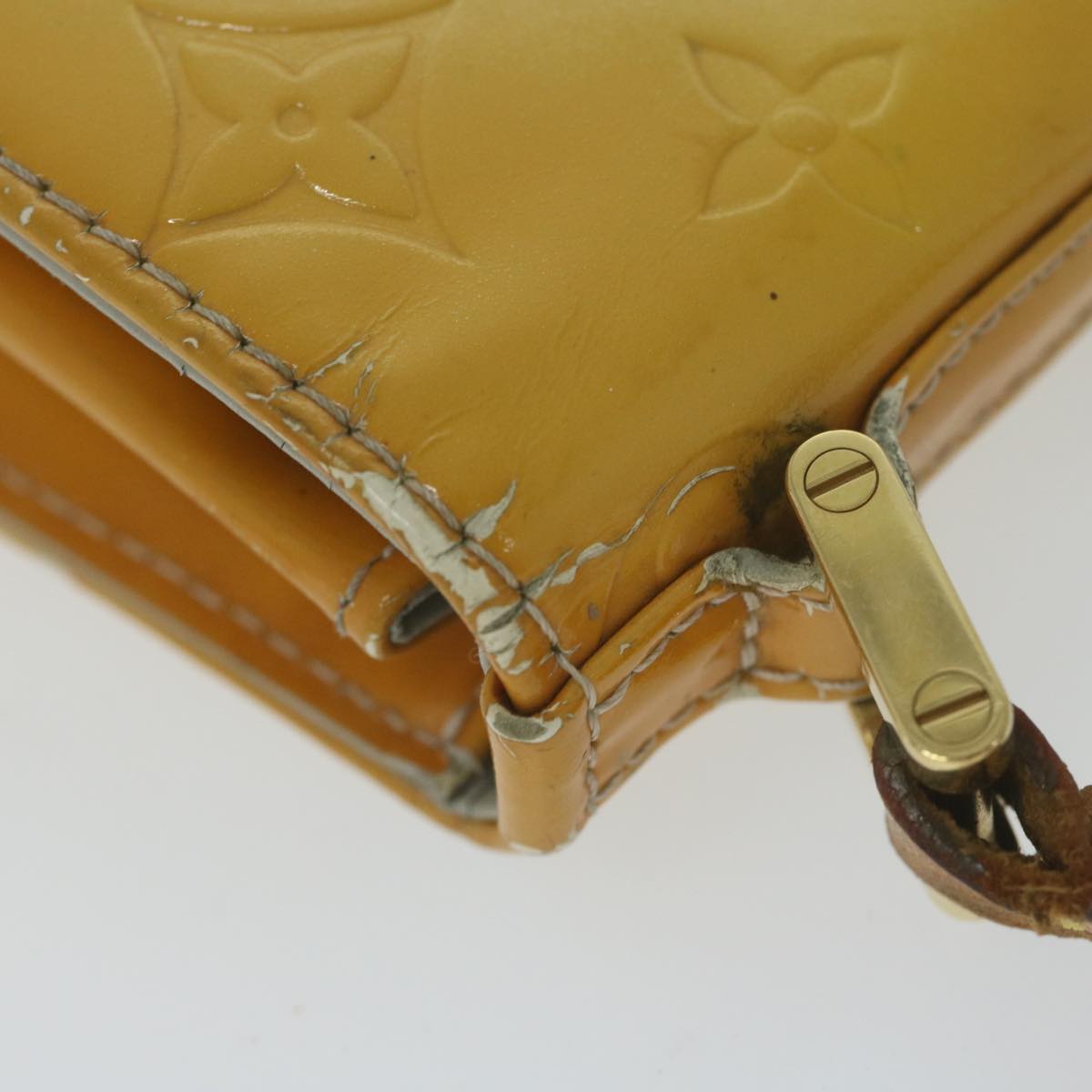 LOUIS VUITTON Monogram Vernis Spring Street Hand Bag Gris M91029 LV Auth 63907
