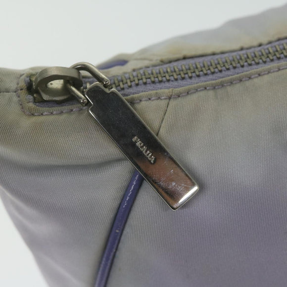 PRADA Accessory Pouch Nylon Purple Auth 63925