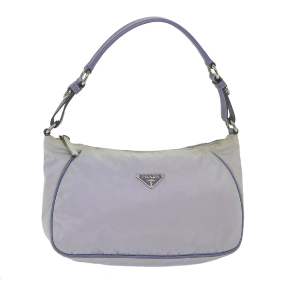 PRADA Accessory Pouch Nylon Purple Auth 63925